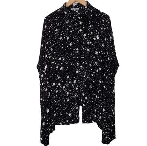 Wildfox Swim Rare Stars Celestial Cover Up Front Button Down Tunic